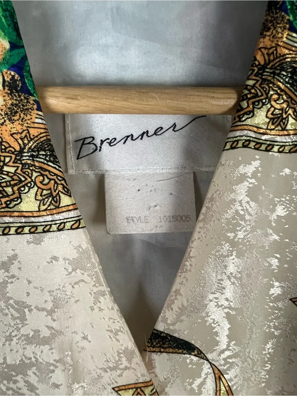 Vintage Brenner 80s/90s Floral & Baroque Two Piece Skirt Set Size L - Picture 5 of 7